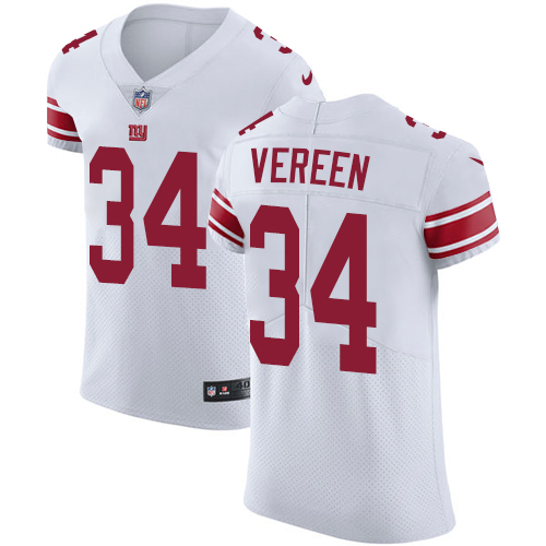 Nike Giants #34 Shane Vereen White Men's Stitched NFL Vapor Untouchable Elite Jersey - Click Image to Close